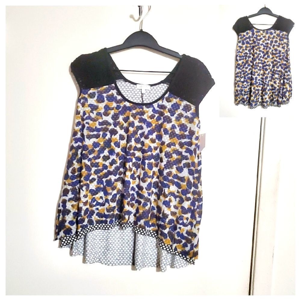 Weston Multi-colored Print Top Size Small